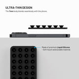 Fixed MagMate - Silikone Sugekop Mobilholder - MagSafe Kompatibel - Sort