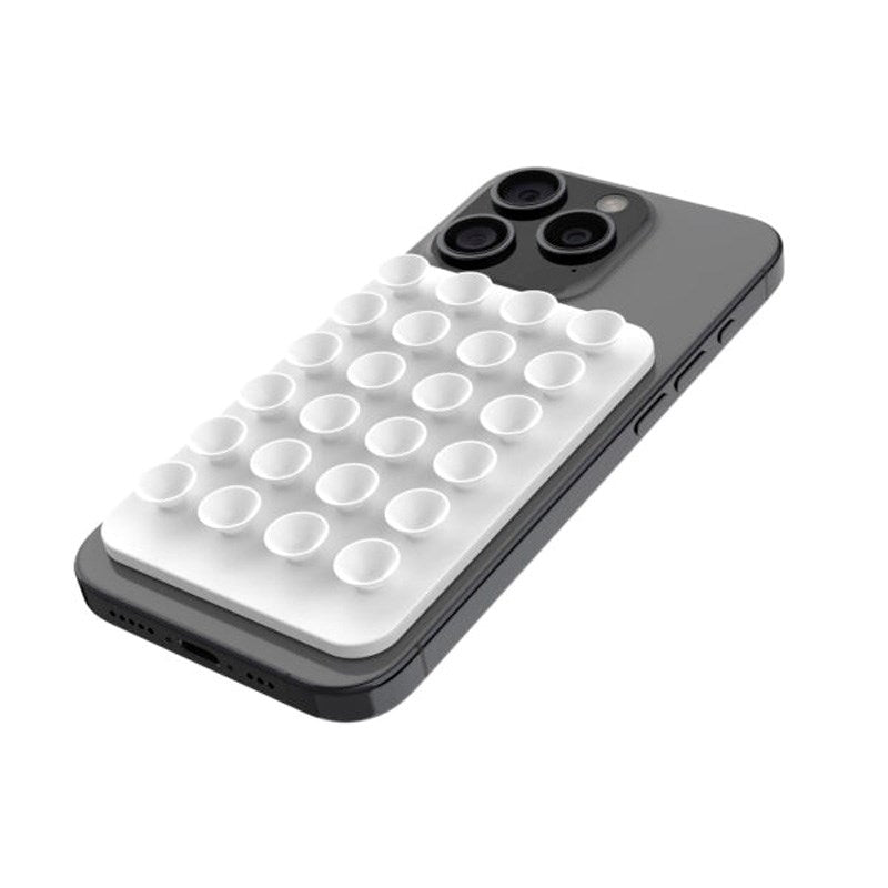 Fixed MagMate - Silikone Sugekop Mobilholder - MagSafe Kompatibel - Hvid