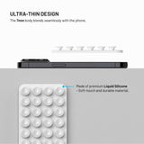 Fixed MagMate - Silikone Sugekop Mobilholder - MagSafe Kompatibel - Hvid