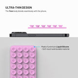 Fixed MagMate - Silikone Sugekop Mobilholder - MagSafe Kompatibel - Lyserød