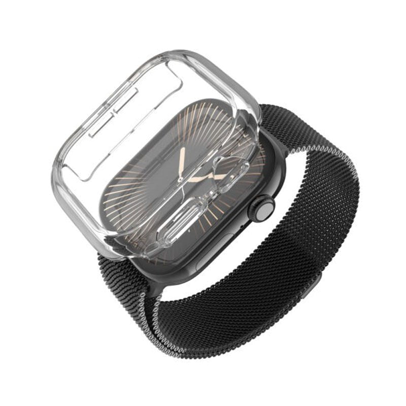 Apple Watch 11 / 10 (42mm) Fixed Cover m. Indbygget Skærmbeskyttelsesglas - Gennemsigtig