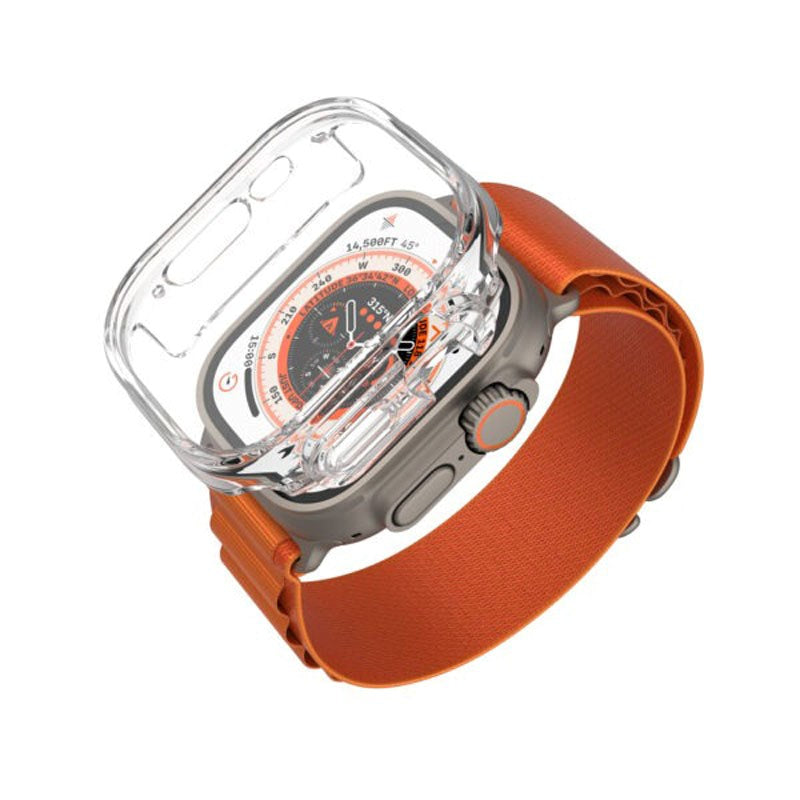 Apple Watch Ultra 3 / 2 / 1 (49mm) Fixed Cover m. Indbygget Skærmbeskyttelsesglas - Gennemsigtig