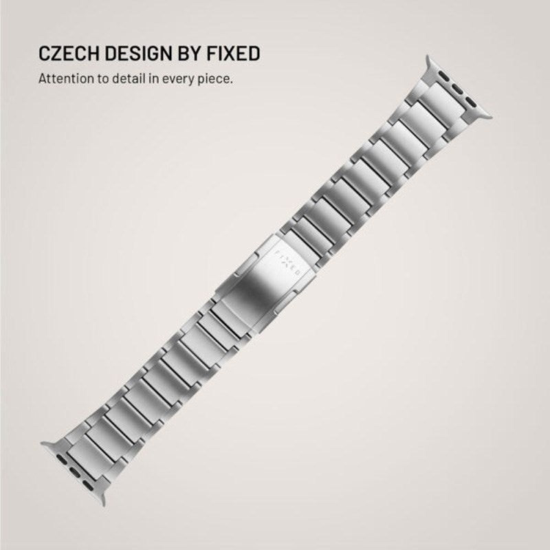 Fixed Apple Watch (42/44/SE/45/46/49) Titanium Urrem - Grå