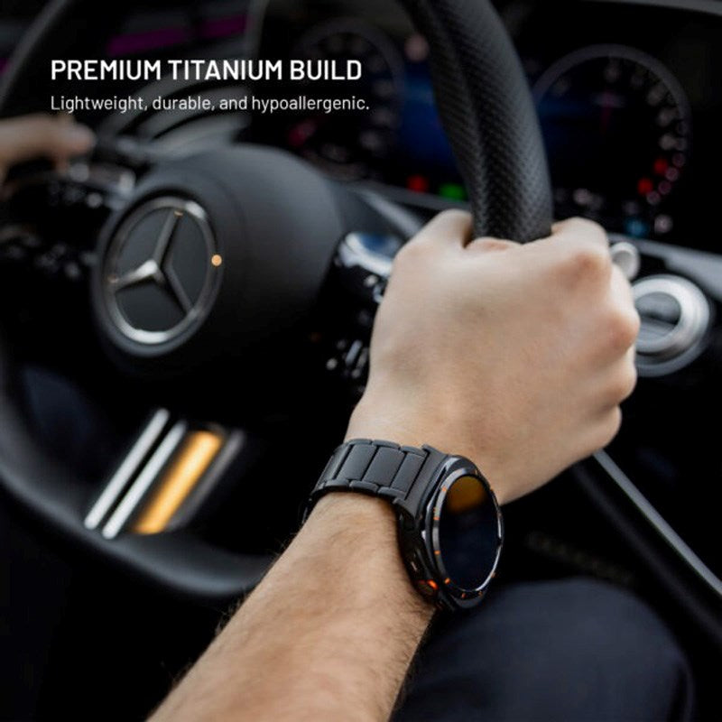 Fixed Universal Garmin 22mm QuickFit Titanium Urrem - Sort