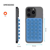 Fixed MagMate - Silikone Sugekop Mobilholder - MagSafe Kompatibel - Blå