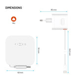Fixed 65W USB-C Vægoplader inkl. Udtrækkeligt USB-C Kabel - Hvid