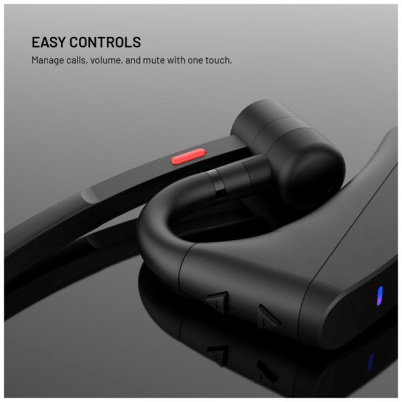 Fixed Talk Pro Open-Ear Trådløst Mono Headset m. ENC - Sort