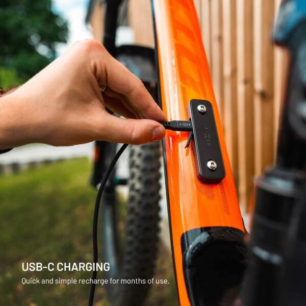 Fixed GPS Tracker til Cykelmontering - Apple Find My Kompatibel - Sort