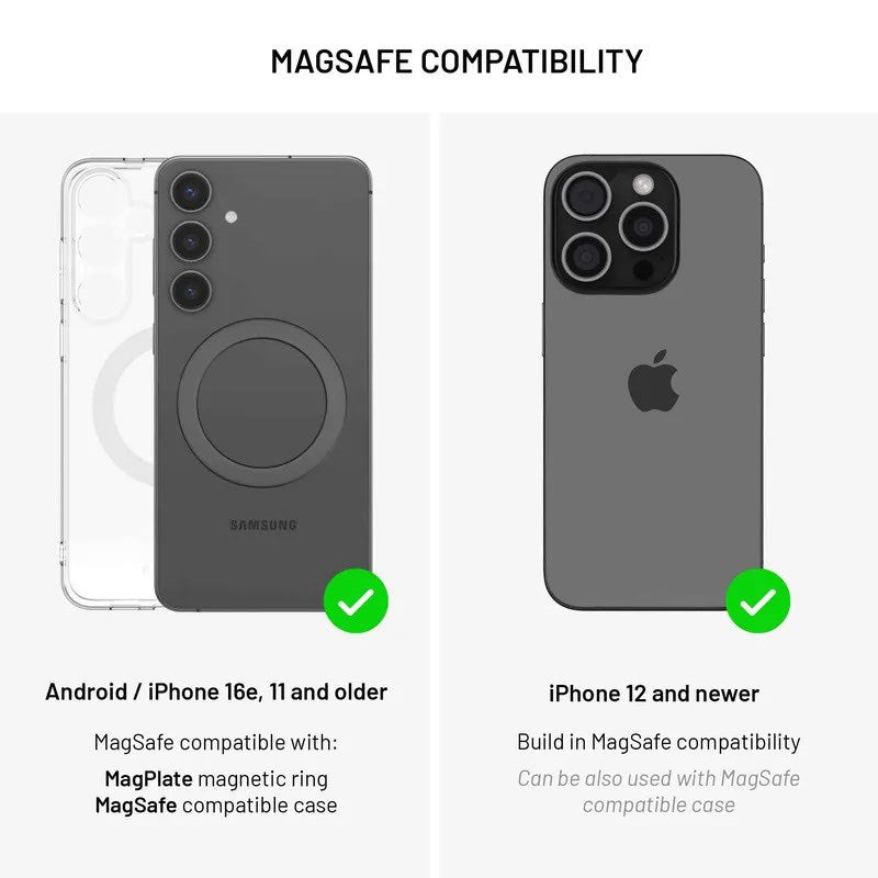 Fixed MagZen 5 Qi2 PowerBank m. Ståfunktion & Apple Watch Oplader - MagSafe Kompatibel - 20W / 5000 mAh - Grå