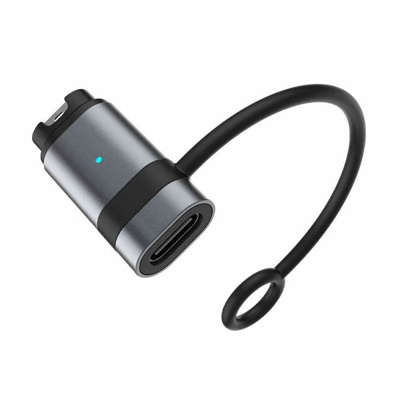 Fixed Adapter - USB-C til Garmin Smartwatch Lader - Sort