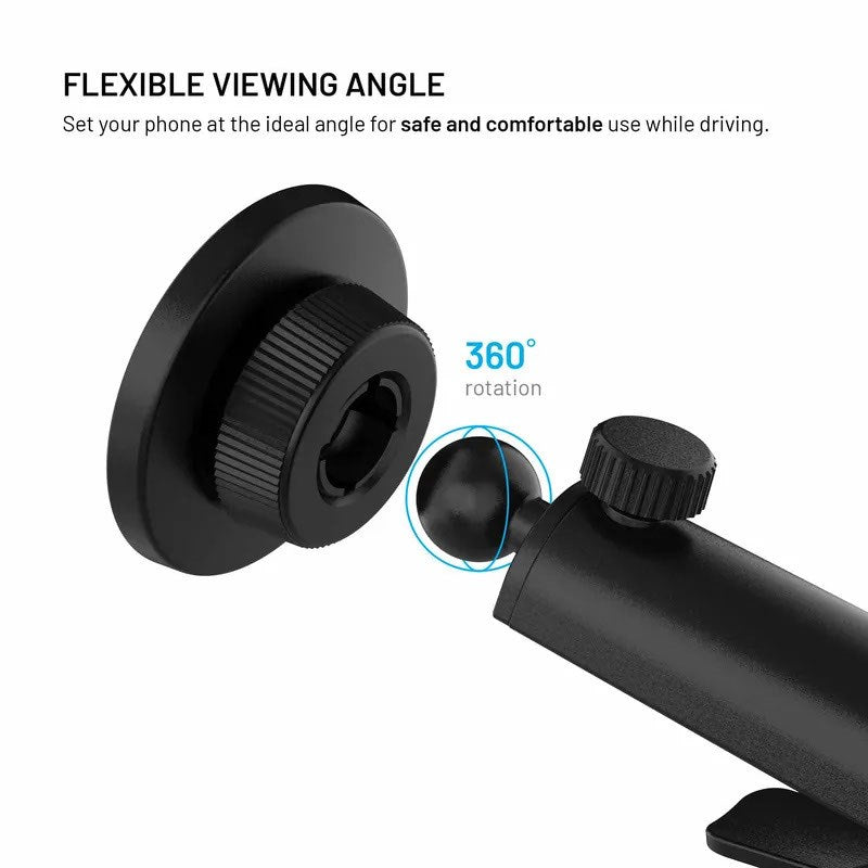 Fixed MagCircle XL Mobilholder til Bil - Instrumentbræt / Forrude - MagSafe Kompatibel - Sort