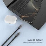 Fixed Opladningskabel til Apple Watch & Samsung Galaxy Watch - USB-C / 1.5m - Sort