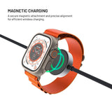 Fixed Opladningskabel til Apple Watch & Samsung Galaxy Watch - USB-C / 1.5m - Sort