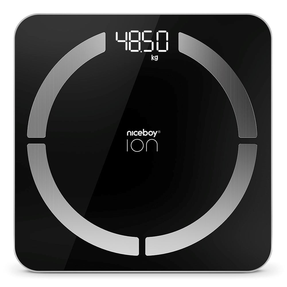 Niceboy ION Smart Scale - Bluetooth / Wifi Kropsanalyse Badevægt - Sort