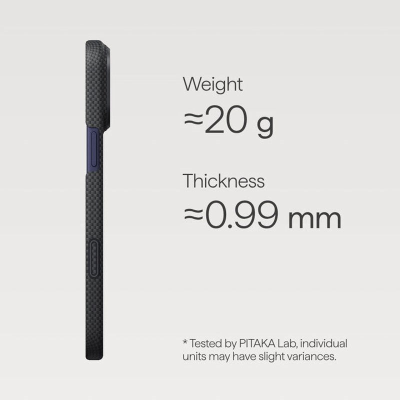 iPhone 17 Pro PITAKA Aries Ultra Slim Bagside Cover - MagSafe Kompatibel - No Problemo