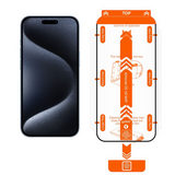 iPhone 15 Pro Mobile Origin Orange Screen Guard Skærmbeskyttelse – 2 stk. - Gennemsigtig