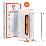 iPhone 15 Pro Mobile Origin Orange Screen Guard Skærmbeskyttelse – 2 stk. - Gennemsigtig