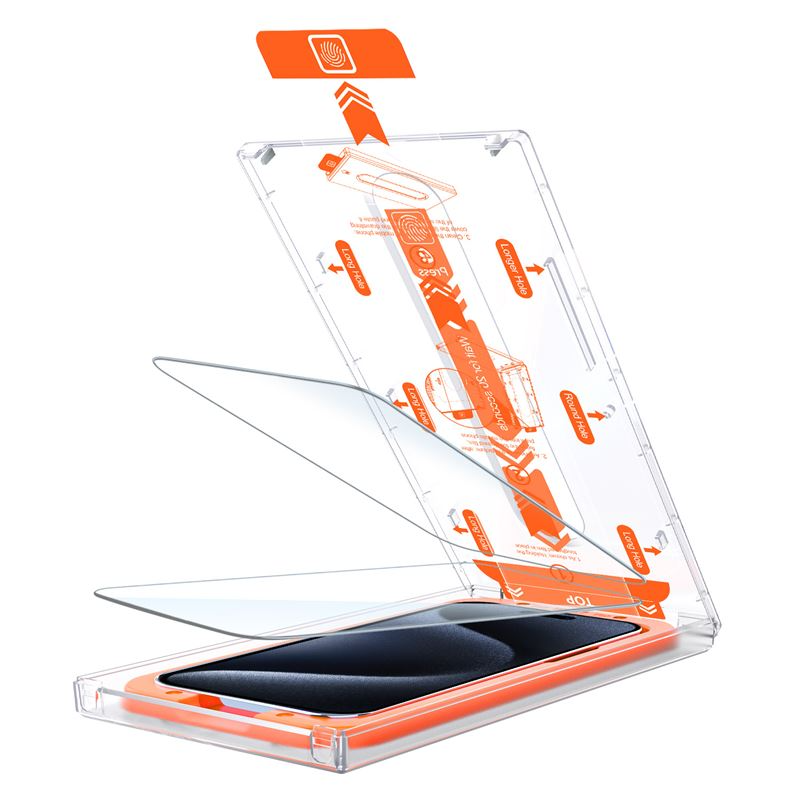 Mobile Origin Beskyttelsesglas - iPhone 15 Pro Max / 15 Plus - Case Friendly - 2 stk - Gennemsigtig