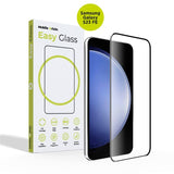 Samsung Galaxy S23 FE Mobile Origin EasyGlass Skærmbeskyttelse - Gennemsigtig / Sort Kant