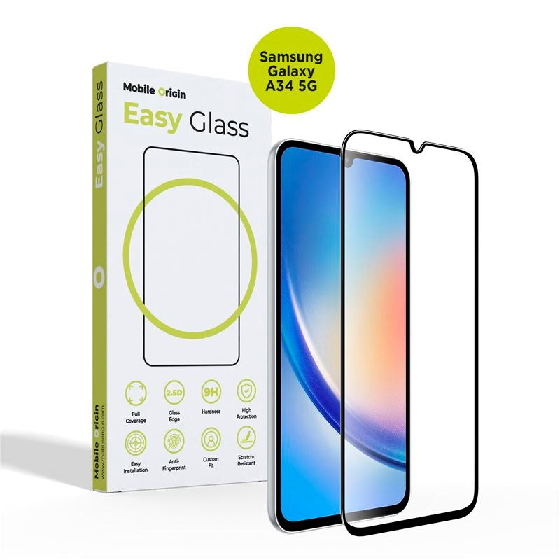 Samsung Galaxy A34 5G Mobile Origin EasyGlass - Tempereret Glas