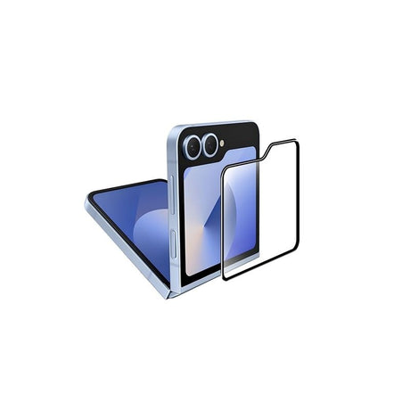 Samsung Galaxy Z Flip6 Mobile Origin EasyGlass Skærmbeskyttelse - Gennemsigtig / Sort Kant