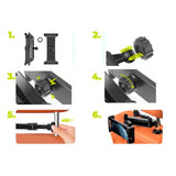 Justerbar Tabletholder til Bil - Mobile Origin MO7 - Sort