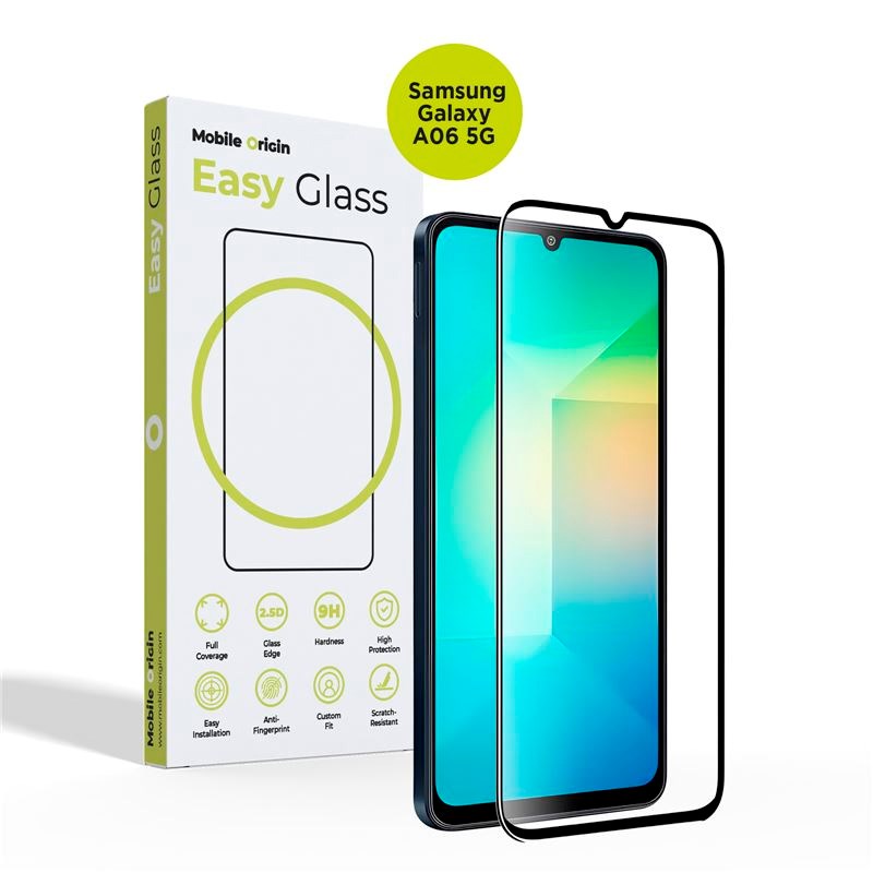Mobile Origin - Samsung Galaxy A06 - EasyGlass Skærmbeskyttelsesglas - Gennemsigtig