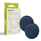 Mobile Origin AirTag 1. & 2. Gen.-Holder - Klæberig Bagside - 2 stk. - Blå