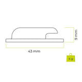 Mobile Origin AirTag-Holder - Klæberig Bagside - 2 stk. - Rød