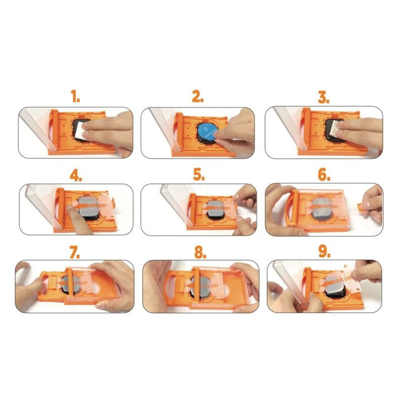 Mobile Origin Apple Watch 11 / 10 (42mm) Hybrid Skærmbeskyttelse - Gennemsigtig / Sort Kant