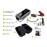 Mobile Origin Jumpstarter m. Indbygget Kompressor - Sort