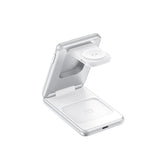 Mobile Origin Qi2 3-i-1 Multifunktionel Foldbar Trådløs Oplader - Sølv