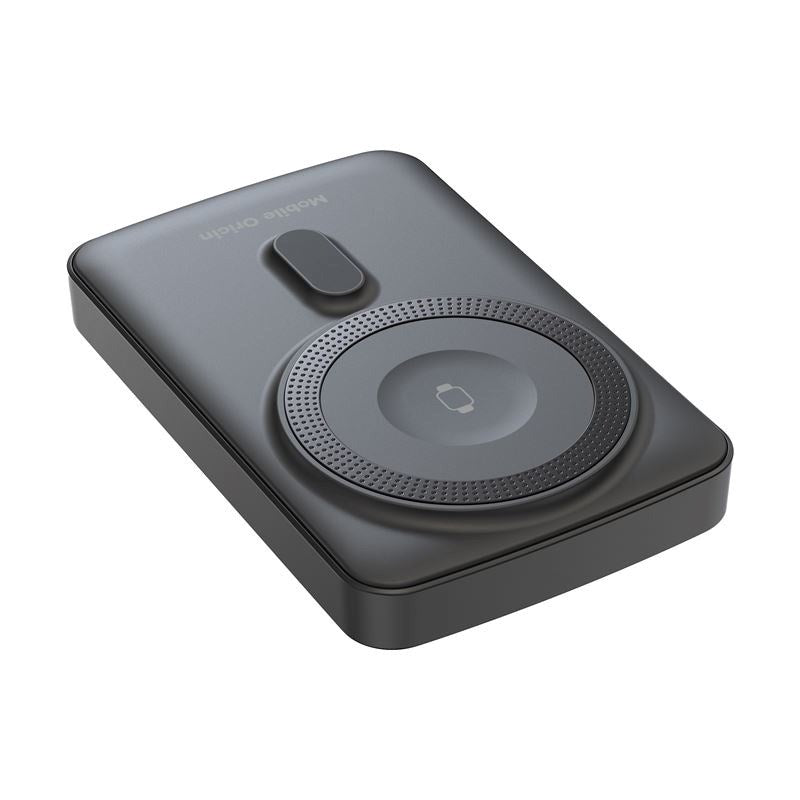 Mobile Origin Powerbank til Smartphone / Apple Watch - 20W - 10.000mAh - LCD-Display - USB-C Stik - Grå