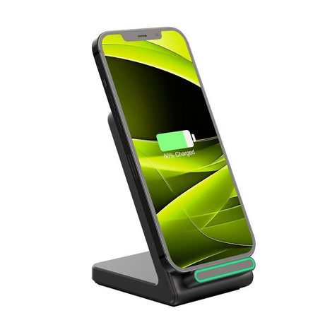 Mobile Origin PW10 Trådløs Oplader m. 15W - Qi Kompatibel - Sort
