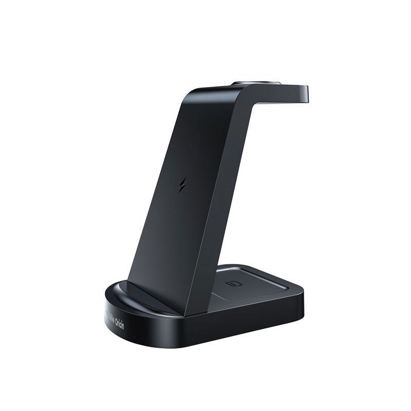 Mobile Origin 3-i-1 Trådløs Oplader til iPhone / Apple Watch / AirPods - MagSafe / Qi Kompatibel - Sort
