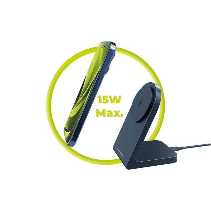 Mobile Origin PW15 Trådløs Oplader m. 15W - MagSafe / Qi Kompatibel - Sort