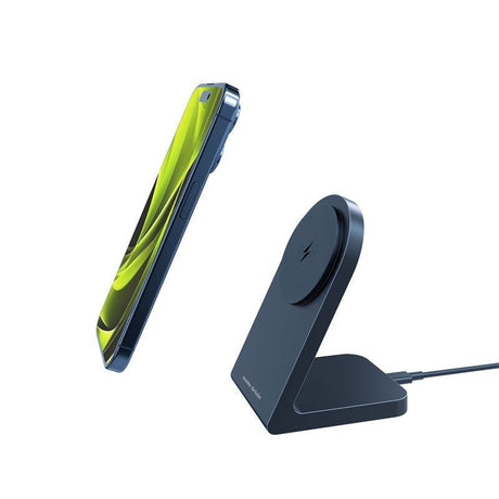 Mobile Origin PW15 Trådløs Oplader m. 15W - MagSafe / Qi Kompatibel - Sort