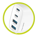 Mobile Origin - 40W - Vægoplader m. 2 x USB-A & 2 x USB-C - Hvid