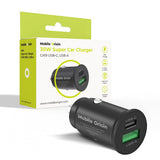 Mobile Origin Biloplader m. 1 x USB-A & 1 x USB-C - 30W - Sort