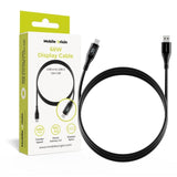 Mobile Origin USB-A til USB-C Kabel m. Indbygget Display - 66W - 1,5 m - Sort