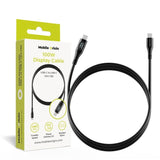 Mobile Origin USB-C til USB-C Kabel m. Indbygget Display - 100W - 1,5 m - Sort