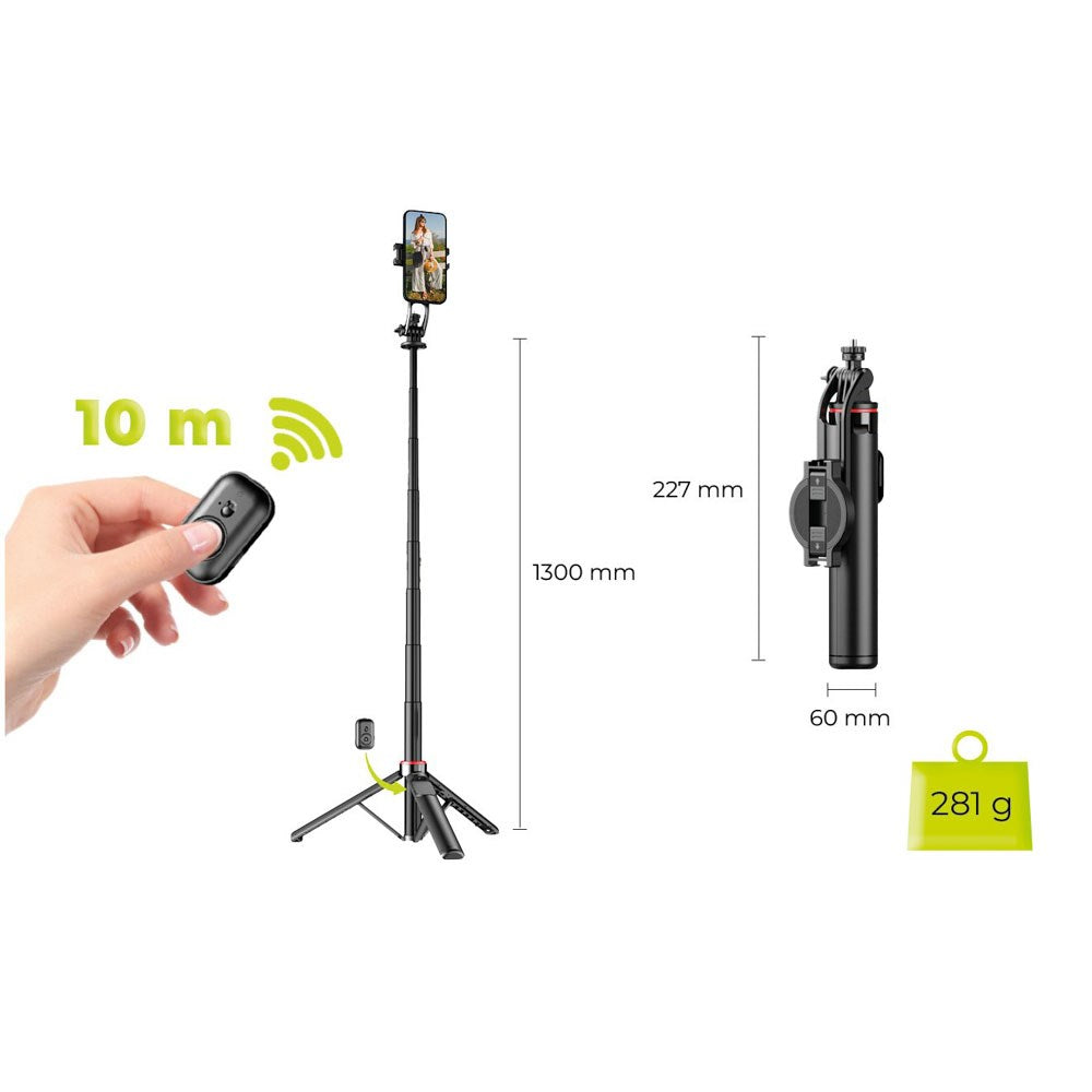 Mobile Origin 2-i-1 Magnetisk Tripod - MagSafe Kompatibel - Sort