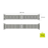 Apple Watch (42/44/SE/45/46/49mm) Mobile Origin Titanium Urrem - Sølv