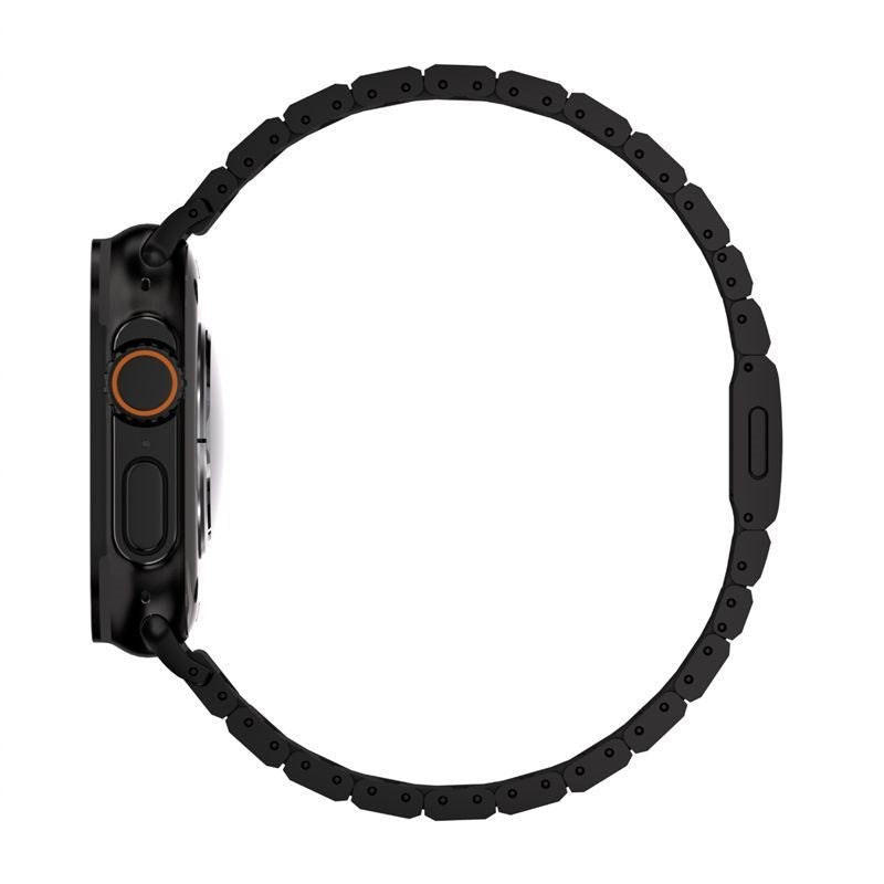Apple Watch (42/44/SE/45/46/49mm) Mobile Origin Titanium Urrem - Sort