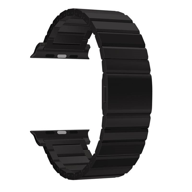 Apple Watch (42/44/SE/45/46/49mm) Mobile Origin Titanium Urrem - Sort