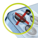 Mobile Origin iPhone 17 Pro / 17 Pro Max - Kameralinseglas - Gennemsigtig / Sort Kant