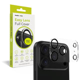 Mobile Origin iPhone 17 Pro / 17 Pro Max - Kameralinseglas - Gennemsigtig / Sort Kant