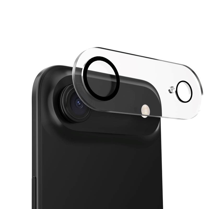 Mobile Origin iPhone Air - Kameralinseglas - Gennemsigtig / Sort Kant