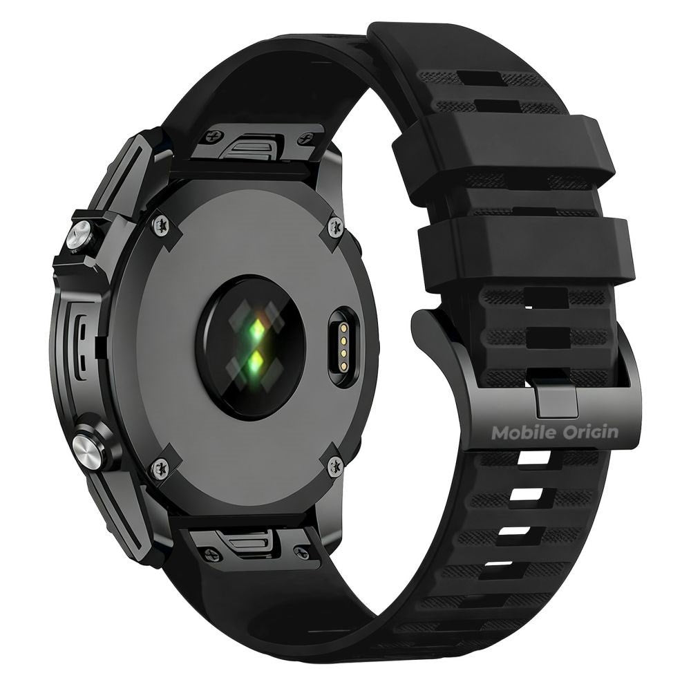 Mobile Origin Universal Garmin Silikonerem (20mm QuickFit) - Sort