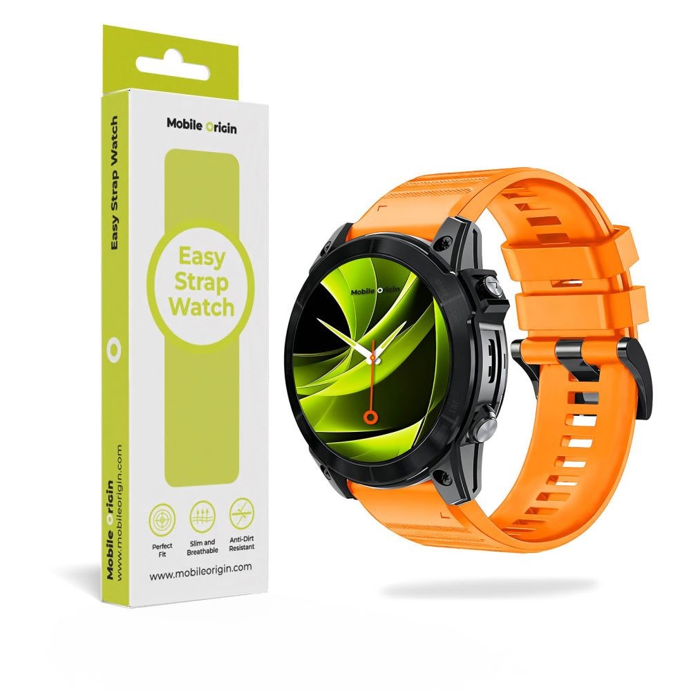 Mobile Origin Universal Garmin Silikonerem (26mm QuickFit) - Orange